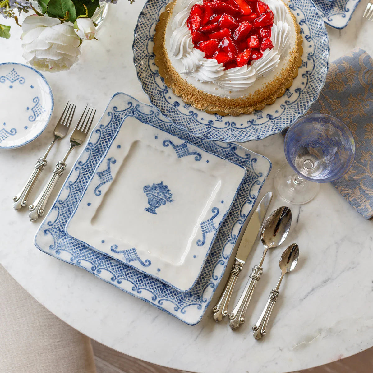 Burano Square Salad/Dessert Plate