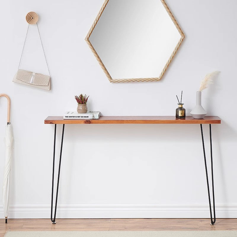 Nordic Solid Wood Slim Console Table