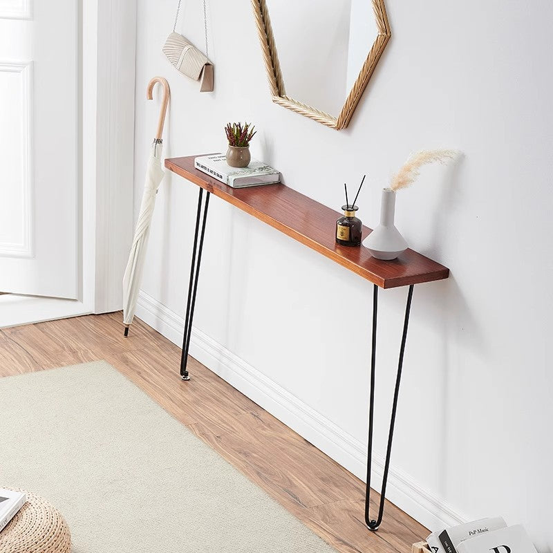 Nordic Solid Wood Slim Console Table